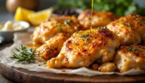 Mój sposób na udka z kurczaka: marynam godzinę, piekę w folii. Mięso rozpływa się w ustach