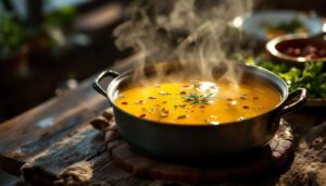 Dodaję szczyptę do rosołu i zmienia się wszystko. Bulion zyskuje złoty kolor i głęboki aromat