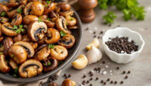 Pieczarki smażę wyłącznie na tym tłuszczu. Są złociste, jędrne i nie puszczają ani kropli wody