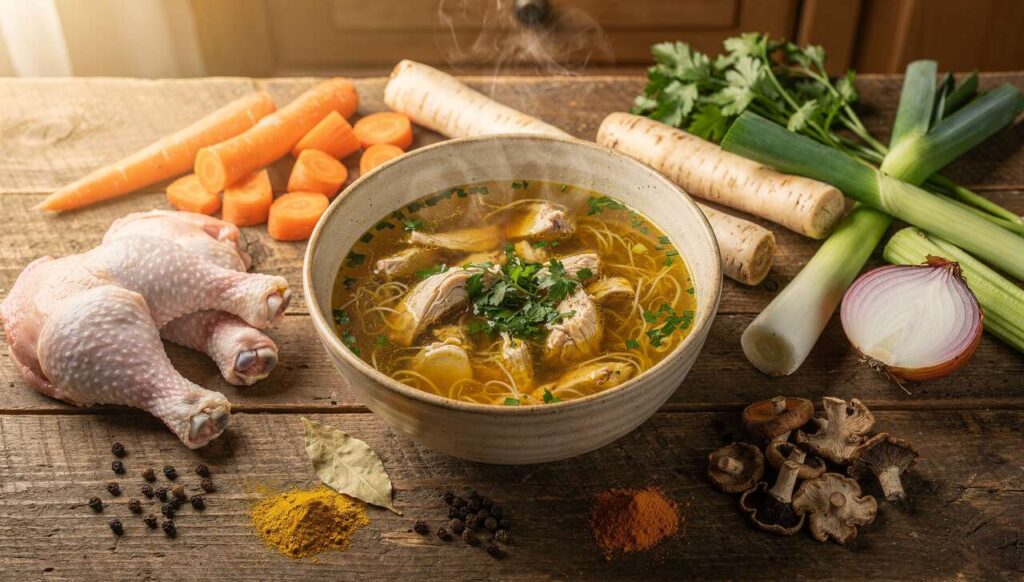 Zawsze dodaję do rosołu. Zupa ma przepiękny kolor, głęboki smak i wspaniały aromat