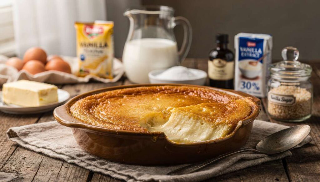 Kremowy domowy budyń pieczony jak z cukierni – prosty przepis krok po kroku